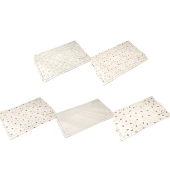 Безопасные хлопчатобумажные комплекты подушек для детской кроватки с мультяшным принтом Коврик для сна для младенцев Y55B