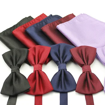 Мужской деловой официальный галстук в британском стиле, корейский стиль, галстук-бабочка с плоской головкой, аксессуары для шаферской униформы, квадратный узел для шарфа