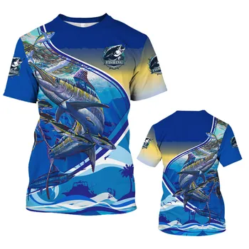 Новейшая уличная рыболовная рубашка с 3D-принтом, рыболовная футболка, летние топы, мужская одежда в стиле хип-хоп, толстовки, футболки, мужская одежда, футболки