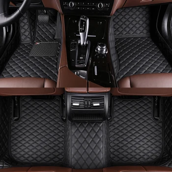 оригинальные кожаные автомобильные коврики на заказ для Volvo V40 2013-2019 годов выпуска, детали интерьера, Автомобильные аксессуары, ковер
