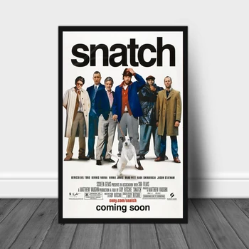 Плакат фильма 2000 Snatch, печать на холсте, украшение для дома, настенная живопись (без рамки)
