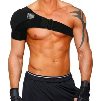Плечевой бандаж с нарукавным ремнем Регулируемый плечевой поддерживающий бандаж для женщин и мужчин, Компрессионный рукав для оторванной вращательной манжеты для левой руки